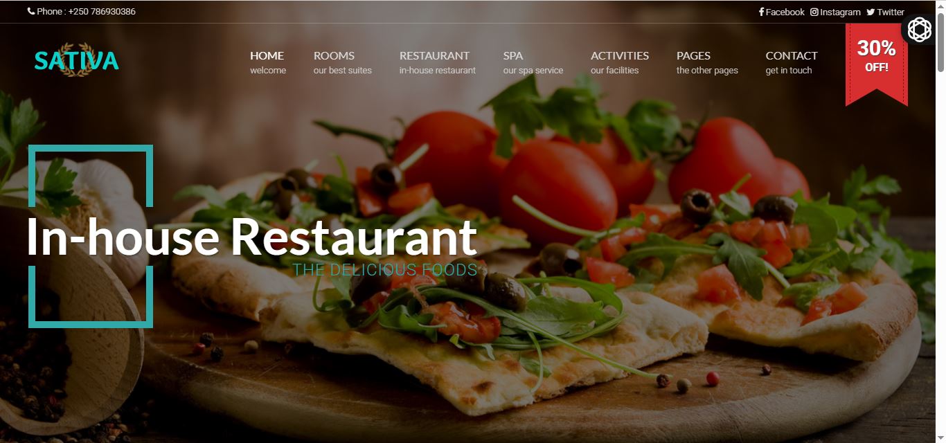 Sativa Hotel Website