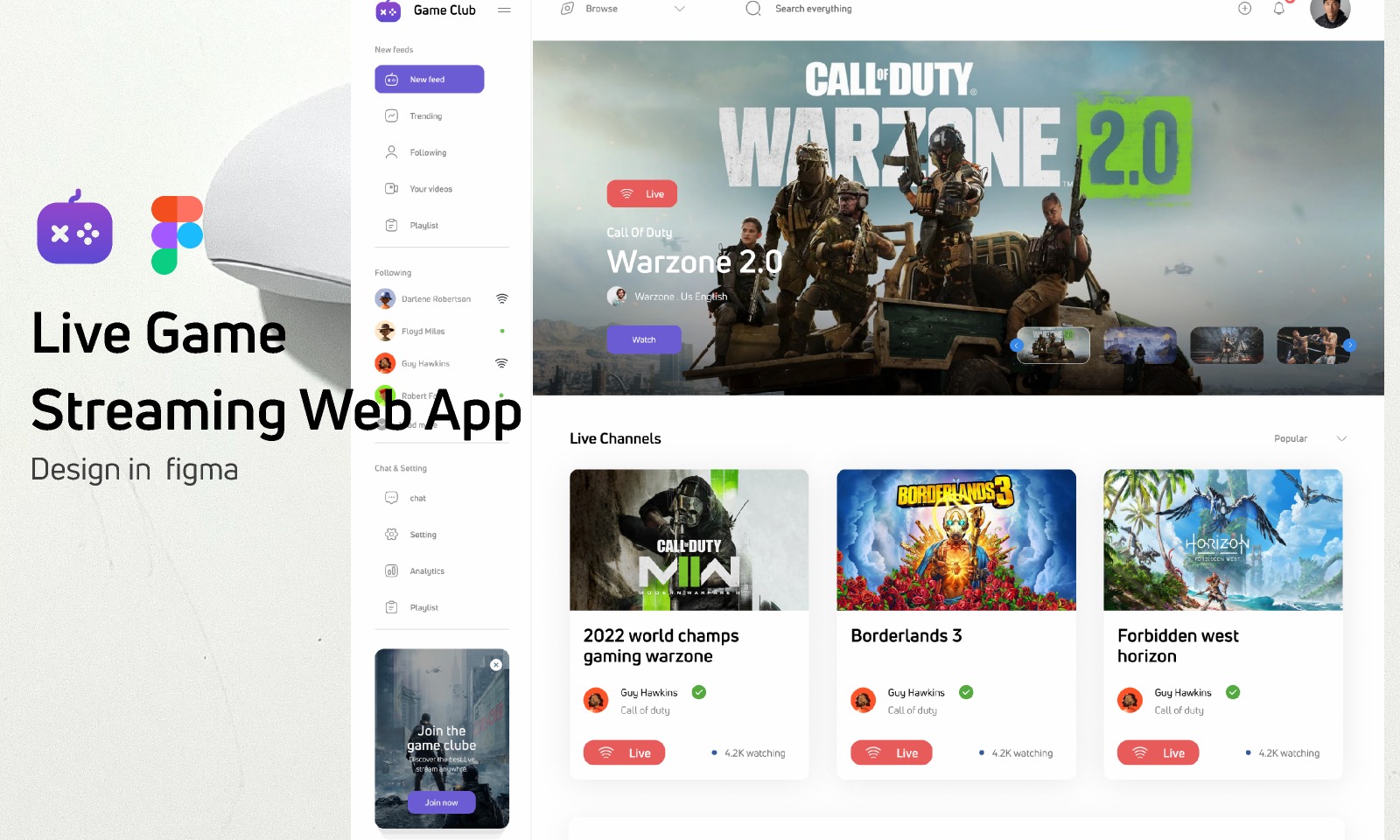 Live Streaming Website